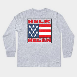 Vintage Real American "Weathered" Kids Long Sleeve T-Shirt